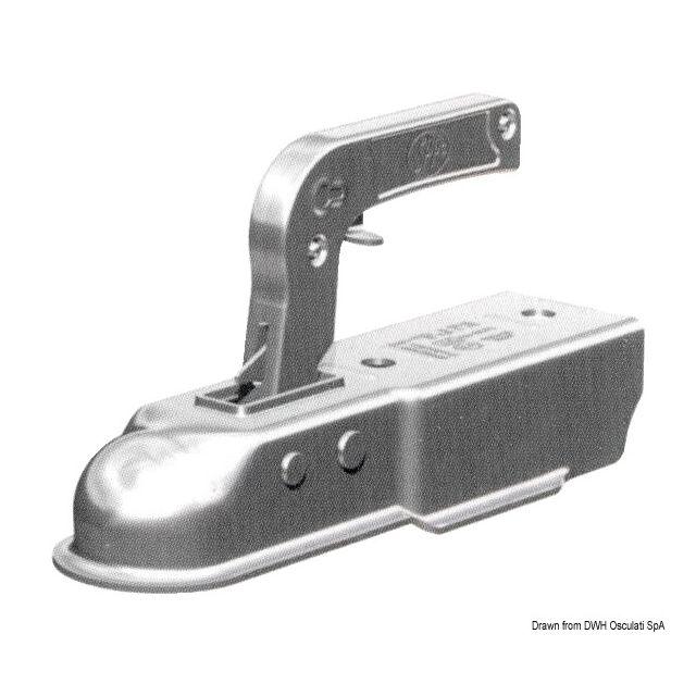 Anhängerkupplung, quadr. 60 mm bis 750 kg 