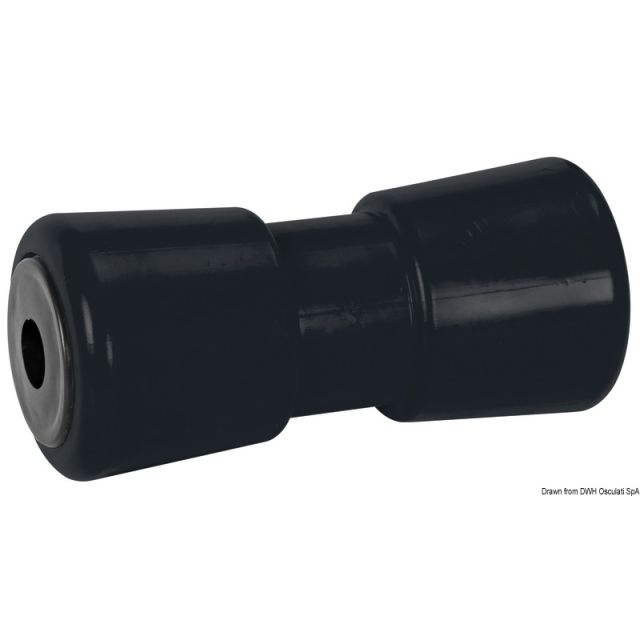 Mittlere Kielrolle, schwarz 286 mm Ø Bohrung 21 mm 