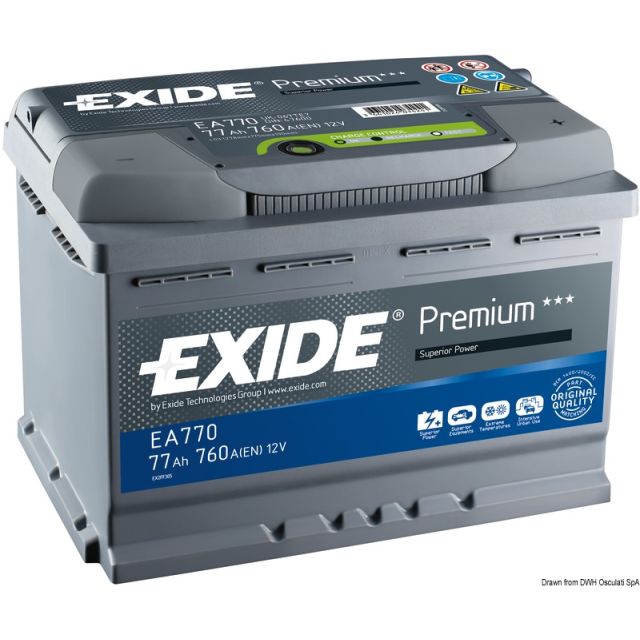 Exide Startbatterie Premium 77 Ah 