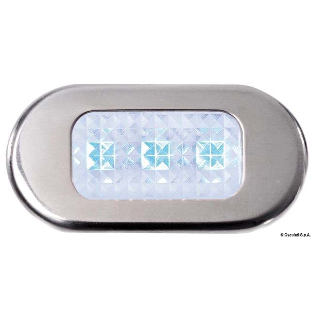 Orientierungslicht Polycarbonat m. 3 blauen LEDs 