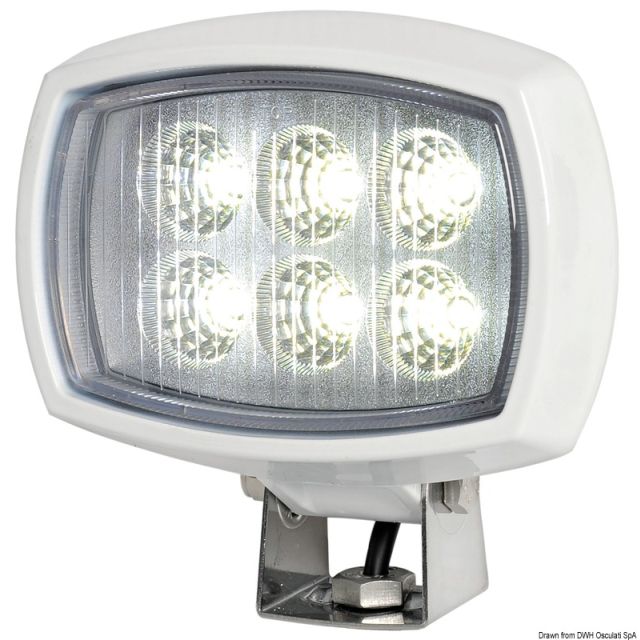 LED-Scheinwerfer für Roll-Bar, schwenkbar 6x3W