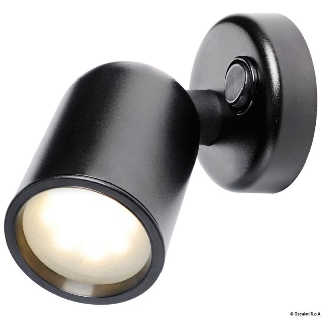 Schwenkbare LED-Leuchte aus ABS, schwarz 