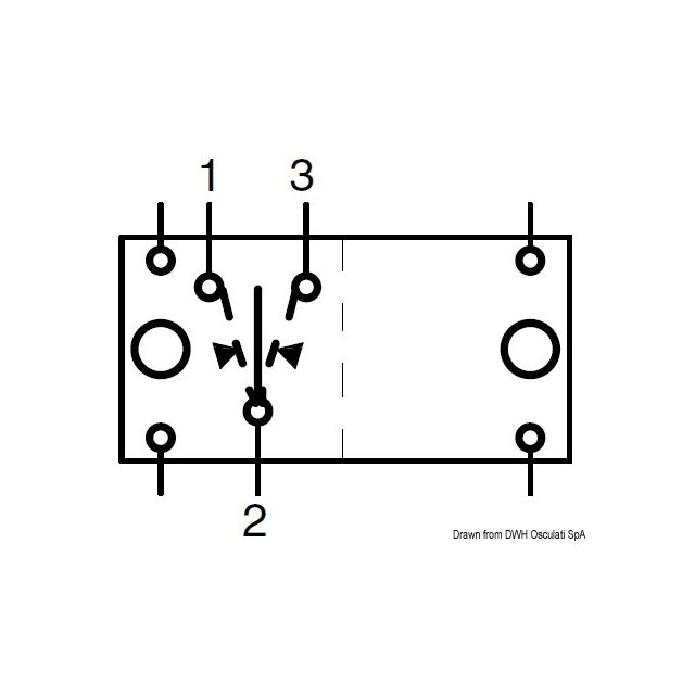 Schalter (ON)-OFF-(ON) 2 Glühbirne, weiß 12 V 