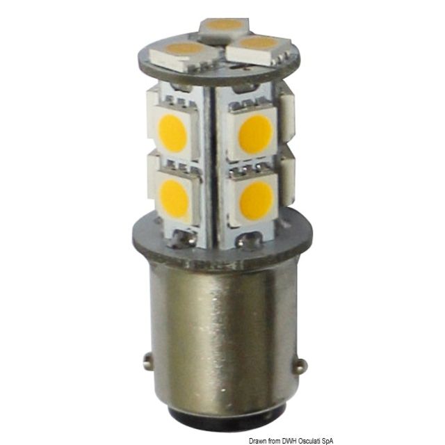 LED-Glühbirne 12/24 V BA15D 2 W 140 lm 