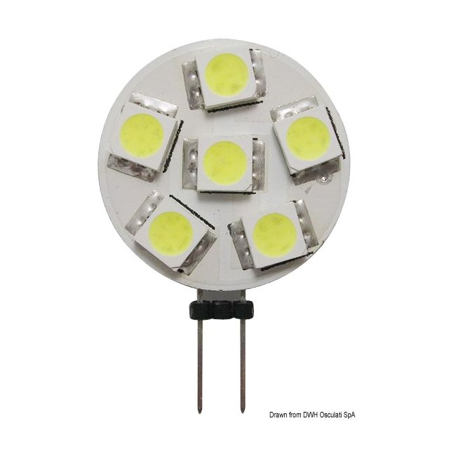 6-LED-Glühbirne G4 seitliche Halterung Ø 24 mm 