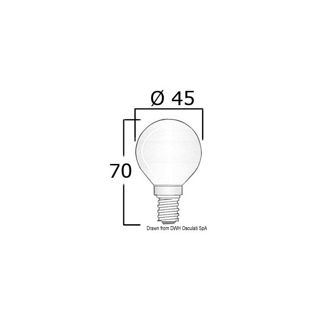 Glühbirne E14 12 V 40 W 