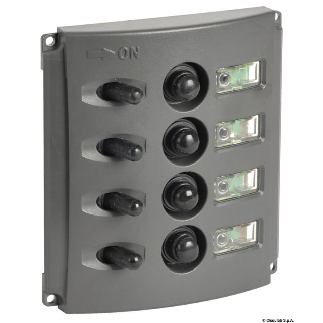 Schalttafel m. automatischen Sicherungen u. 2-LED  