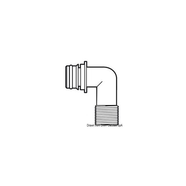 Europump 90°-Schnellschnappanschluss Gewinde 1/2" 