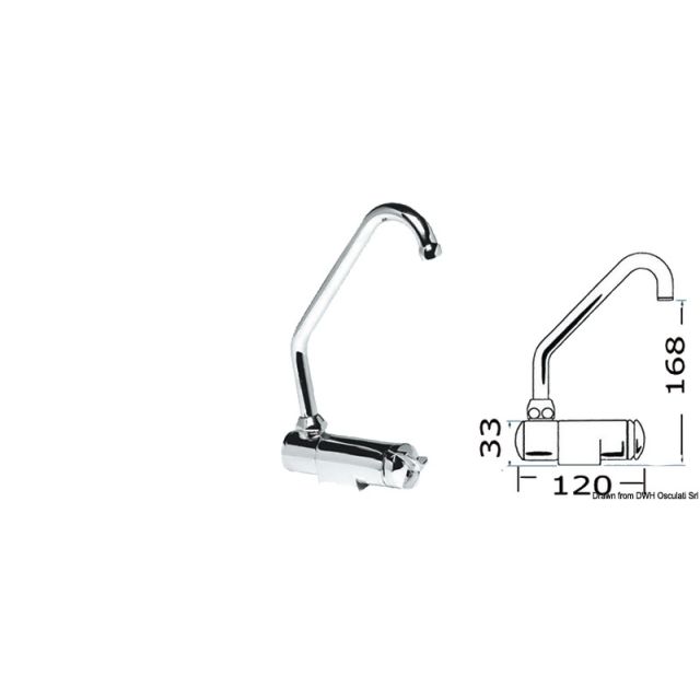 Drehhahn Serie Star hoch Warm-/Kaltwasser 