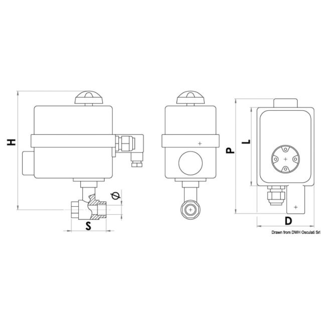 Ventil PN40 1" m. Bedienungspult 