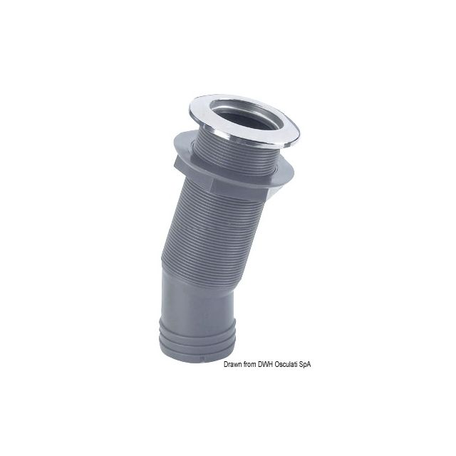 Borddurchlass 15° Va-Stahl Blende 38mm 2"1/4 Vent 