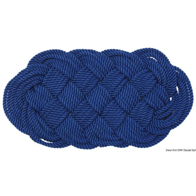 Nylon-Fußmatte, blau 72 x 37 cm 