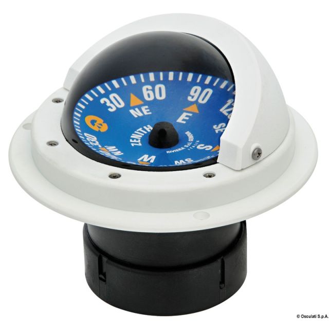 RIVIERA Kompass 3" BZ1/AVB Rose blau Gehäuse weiß 