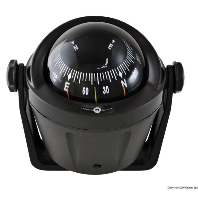 IDRA kompakter Kompass, schwarz m. Bügel 