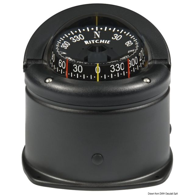 RITCHIE Kompass 2-Sicht Helmsman Sockel weiß/weiß 