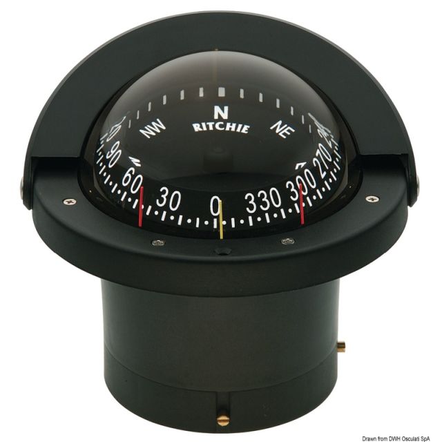 RITCHIE Kompass 2-Sicht Navigator 4"1/2 schw/schw 