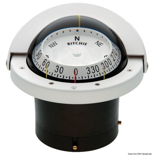 RITCHIE Kompass 2-Sicht Navigator 4"1/2 weiß/weiß 