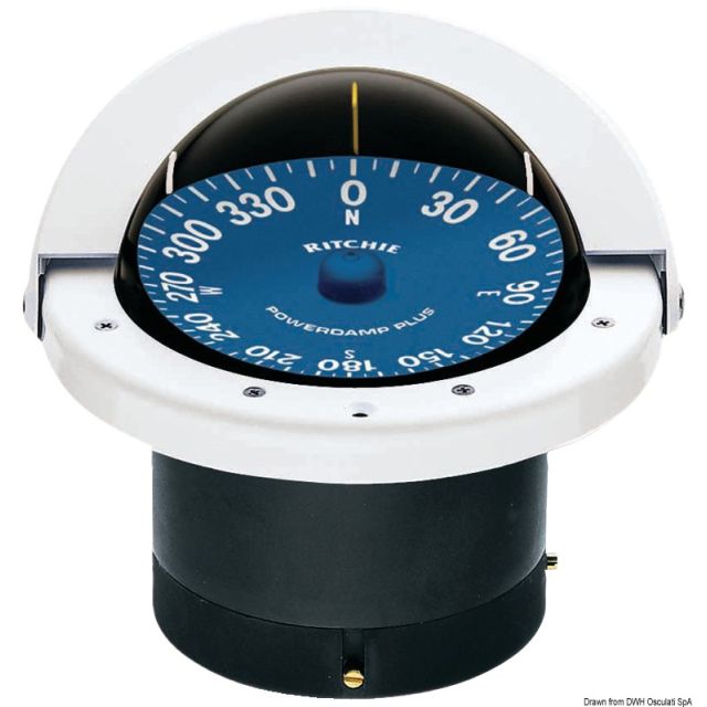 RITCHIE Kompass Supersport 4"1/2 weiß/blau 