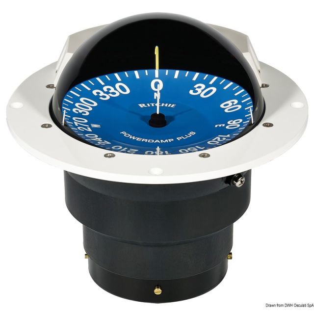 RITCHIE Kompass Supersport 5" weiß/blau 