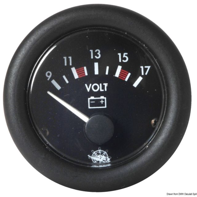 Guardian Voltmeter schwarz 10-16 V 