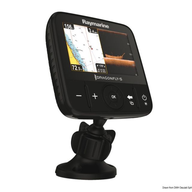 RAYMARINE Dragonfly - 5" and 7" sonar, GPS and chartplotter DownVision™ CHIRP displays with two channels