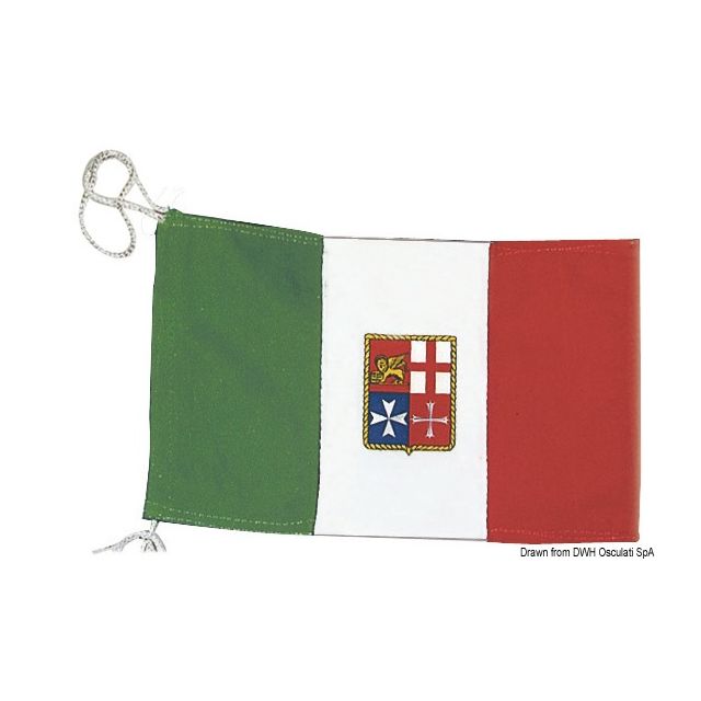 Italienflagge Handelsmarine 20 x 30 cm 