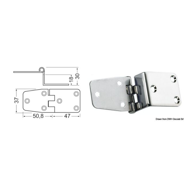 Winkelscharnier 97,8x37 mm 