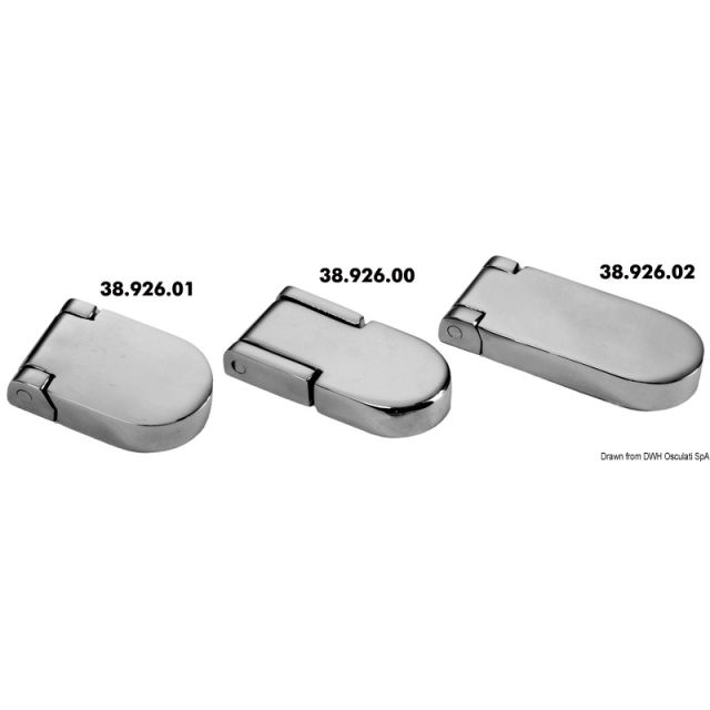 Scharnier AISI316, hochglanzpoliert 54x30 mm 