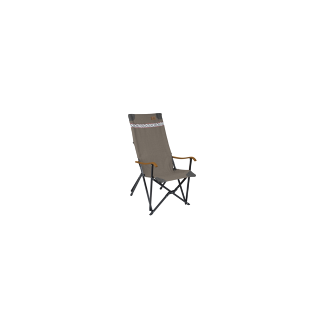 Krzesło kempingowe składane brązowo-szary