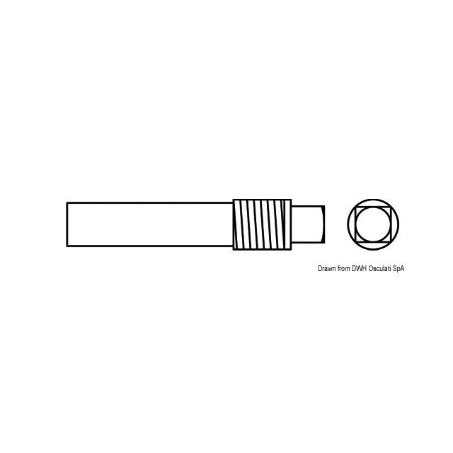 Zinkanode m. Gewinde 3/4" 20x80 mm 