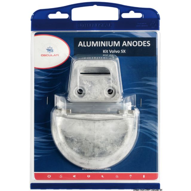 Anoden-Set f. Volvo-Motoren SX Aluminium 