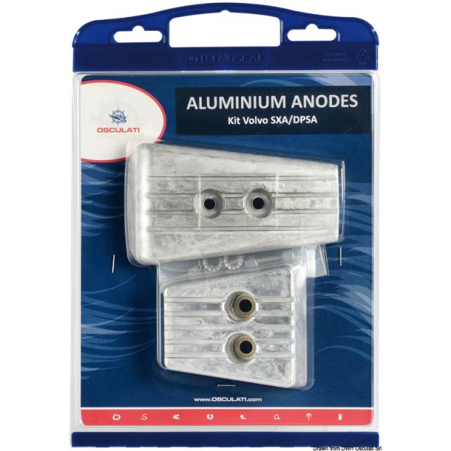 Anoden-Set f. Volvo-Motoren SX-A-DPS Aluminium 