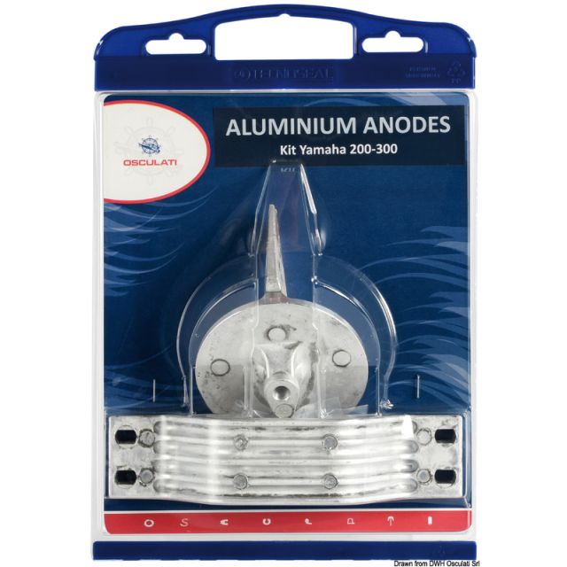 Anoden-Set Yamaha-Außenborder 200/300 Aluminium 