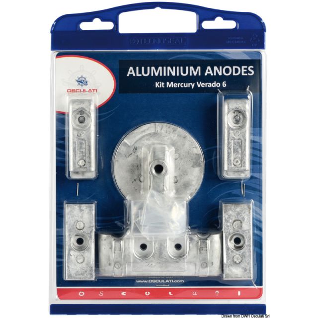 Anoden-Set f. Verado 6 8 Stk. Aluminium 