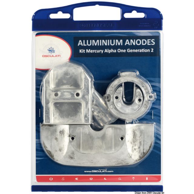 Anoden-Set Alpha I Aluminium 