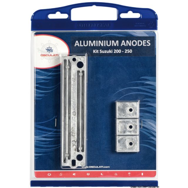 Anoden-Set Suzuki 200/250 PS Aluminium 