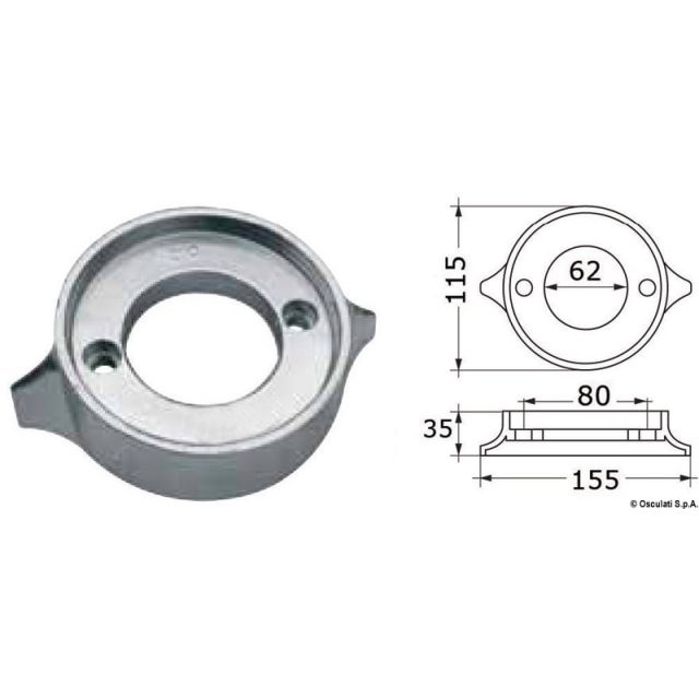 Kragenanode aus Zink Volvo 280/290 