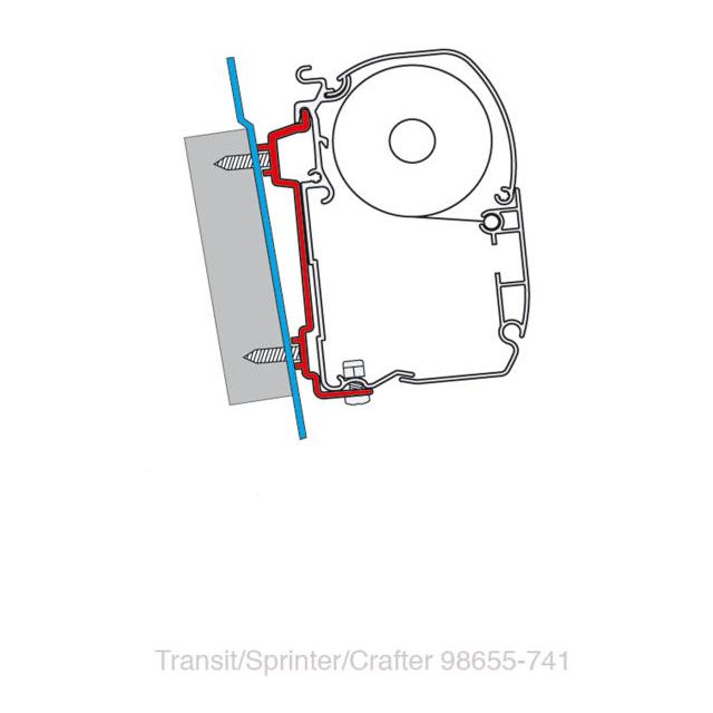 FIAMMA Adapter Ford Transit/ Sprinter/VW Crafter 06