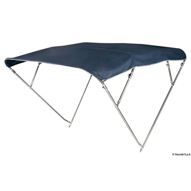 Verdeck hoch 4 Bögen AISI316 180/190 cm navyblau 