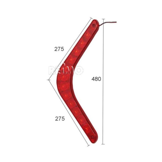 LED-Brems-Schlusslicht links rot, 250 mm Kabel