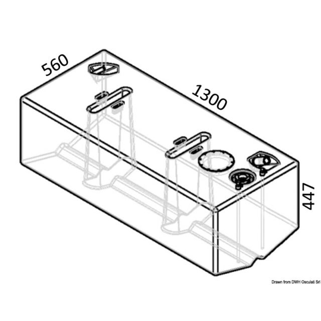 Dieseltank aus netzverstärktem Polyethylen 52.031.13