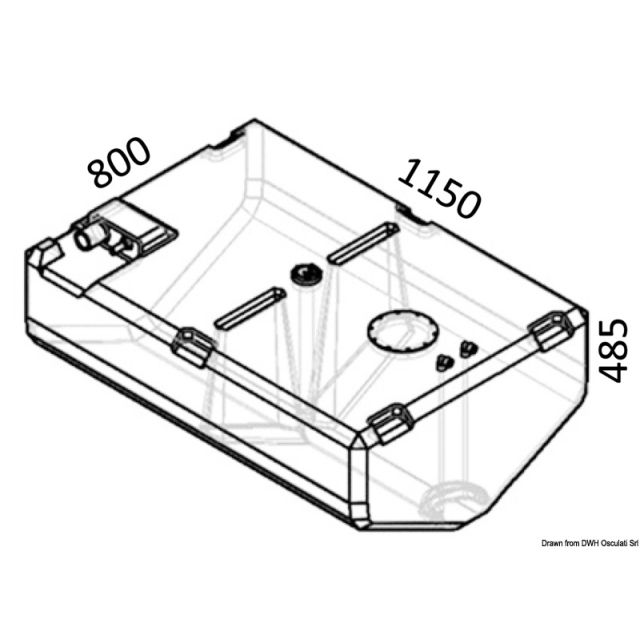 Dieseltank aus netzverstärktem Polyethylen 52.031.14