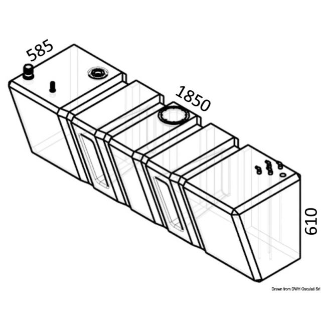 Dieseltank aus netzverstärktem Polyethylen 52.031.19