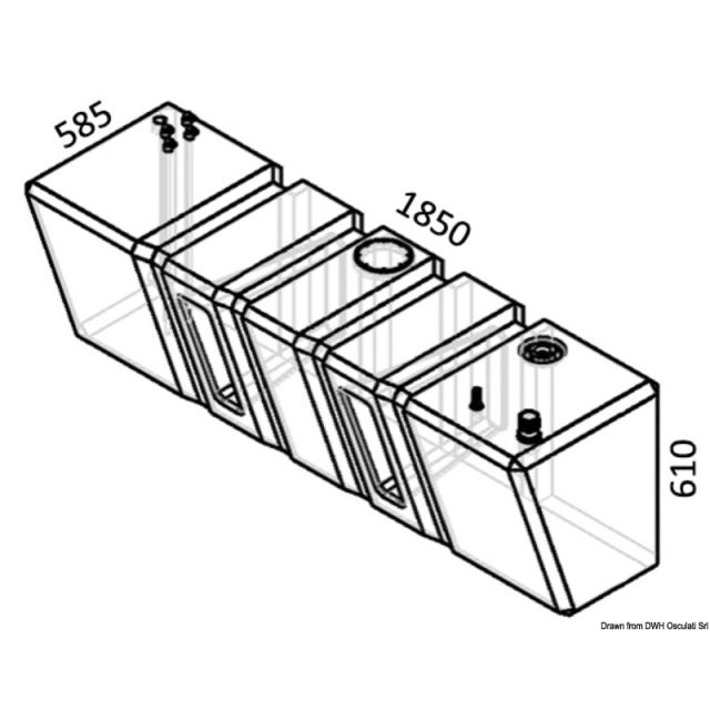 Dieseltank aus netzverstärktem Polyethylen 52.031.20