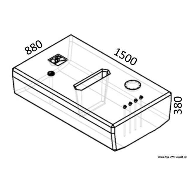 Dieseltank aus netzverstärktem Polyethylen 52.031.21