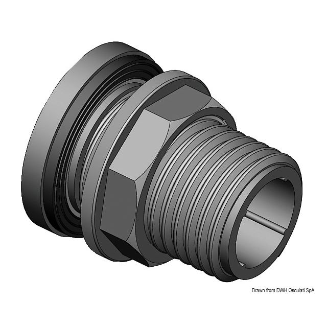 Schlauchanschluss m. Mutter 1/2" 