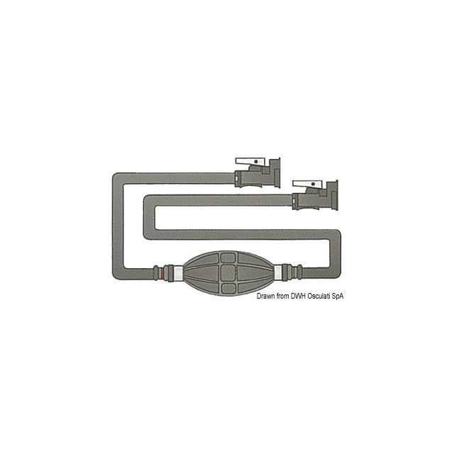 Treibstoffschlauch m. 2 MERCURY Dose 