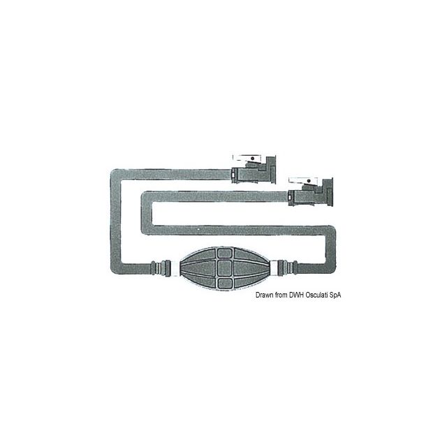 Treibstoffschlauch m. 2 OMC Anschlüsse 