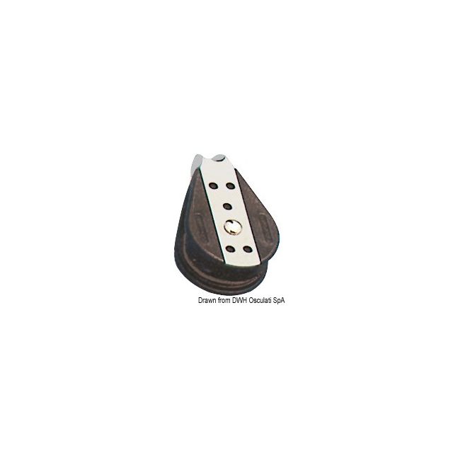 Einfachblock auf Kugellagern 10x38mm 