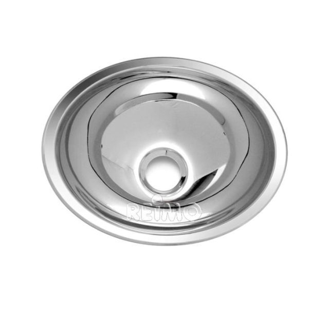 Waschbecken oval Edelstahl, 340mm